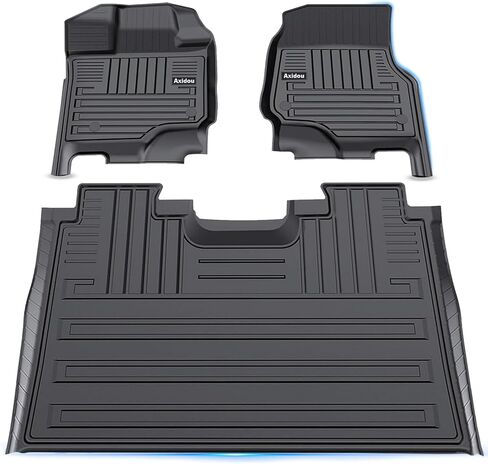 All-Weather TPE Automotive Floor Mats Fits Ford F-150 Super Crew 2015-2022: Premium Car Floor Mats Protection - 3D Anti-Slip Rubber Cargo Liners Mats in Saudi Arabia
