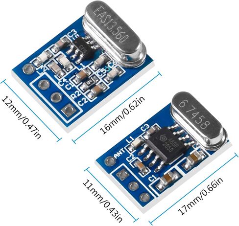 5 Sets 433MHZ Wireless Transmitter & Receiver Board Module SYN115 SYN480R Ask/OOK Chip PCB in Saudi Arabia
