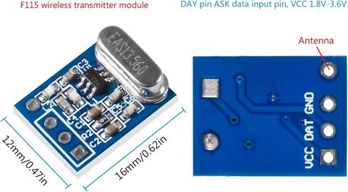 5 Sets 433MHZ Wireless Transmitter & Receiver Board Module SYN115 SYN480R Ask/OOK Chip PCB in Saudi Arabia