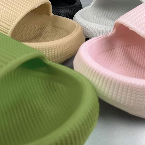 Pillow Slippers for Women and Men,Cloud Slides for Women and Men,Non Slip Thick Sole,Easy to Clean House Slides Shower Sandals,House Slides Shower Shoes for Women Indoor Outdoor, Great Gift in Saudi Arabia