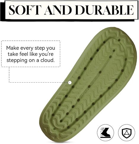 Pillow Slippers for Women and Men,Cloud Slides for Women and Men,Non Slip Thick Sole,Easy to Clean House Slides Shower Sandals,House Slides Shower Shoes for Women Indoor Outdoor, Great Gift in Saudi Arabia