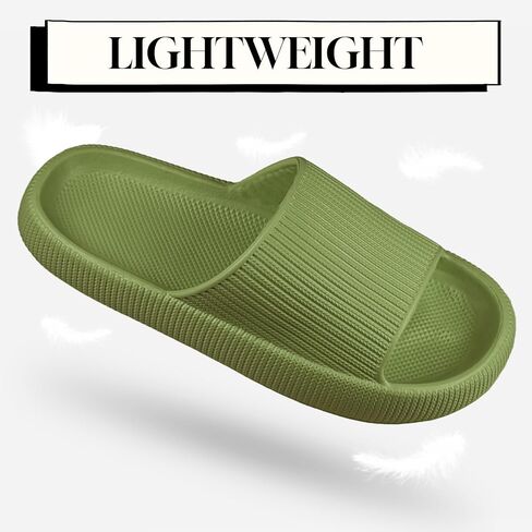 Pillow Slippers for Women and Men,Cloud Slides for Women and Men,Non Slip Thick Sole,Easy to Clean House Slides Shower Sandals,House Slides Shower Shoes for Women Indoor Outdoor, Great Gift in Saudi Arabia