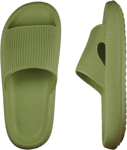 Pillow Slippers for Women and Men,Cloud Slides for Women and Men,Non Slip Thick Sole,Easy to Clean House Slides Shower Sandals,House Slides Shower Shoes for Women Indoor Outdoor, Great Gift in Saudi Arabia