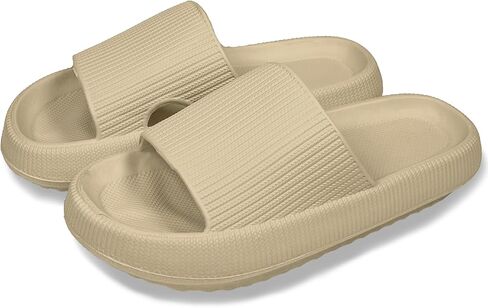 Pillow Slippers for Women and Men,Cloud Slides for Women and Men,Non Slip Thick Sole,Easy to Clean House Slides Shower Sandals,House Slides Shower Shoes for Women Indoor Outdoor, Great Gift in Saudi Arabia