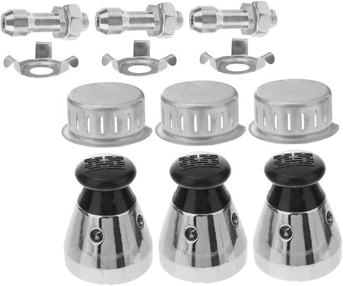 3 Sets Pressure Cooker Replacement Parts Replacement Jigger Valve Pressure Cooker Lid Sealing Valves Safety Valve for Pressure Cooker Anti-block Cover High Pressure Aluminum Alloy in Saudi Arabia