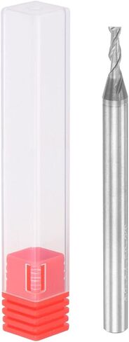 uxcell Square Nose End Mill, 5mm Tip Dia Solid Carbide Uncoated CNC Router Bits 2 Flute Spiral Milling Cutter HRC55 with 5mm Shank 50mm (2-inch) Length in Saudi Arabia