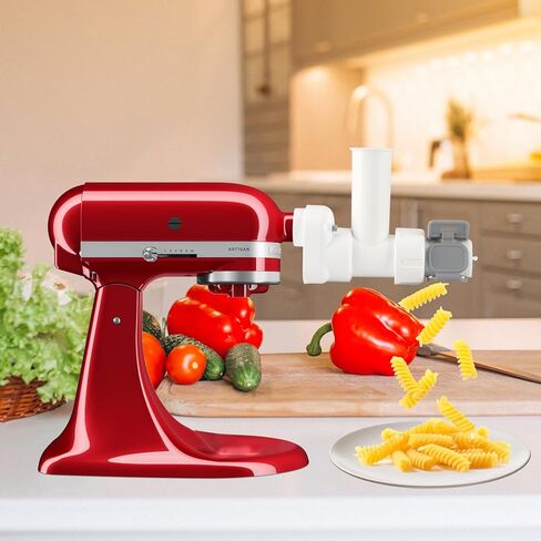 مرفق خلاط كيتشن ايد 6 في 1 مع 6 أشكال مختلفة وفرشاة تنظيف، ملحق متين لصانعة المعكرونة للمساعدة في المطبخ، آلة معكرونة المطبخ، ملحق عصارة خلاط من الفولاذ المقاوم للصدأ in Kuwait