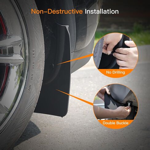 اللوحات الطينية المتوافقة مع واقيات الطين من Tesla Model Y 2020-2024 لملحقات Tesla Model Y (2 قطعة أمامية + 2 قطعة خلفية) in Kuwait