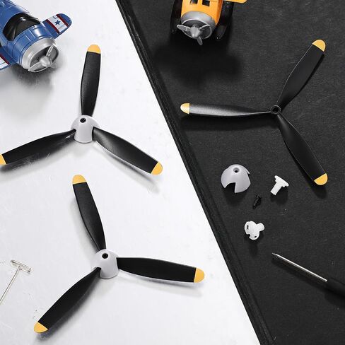 Poen 3 مجموعات من مراوح طائرة RC الاحتياطية، 3 شفرات، مروحة طائرة مخروطية بيضاء الأنف متوافقة مع طائرة مقاتلة تعمل بالتحكم عن بعد 761-15 وطائرة يتم التحكم فيها عن بعد مع محولات المروحة in Saudi Arabia