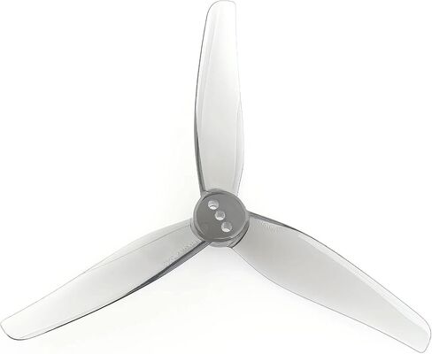 8pcs HQProp T3.5X2.5X3 3.5 Inch 3-Blade T-Mount Propeller Set 1.5mm Shaft (4X CW / 4X CCW) Poly Carbonate (Gray) in Saudi Arabia