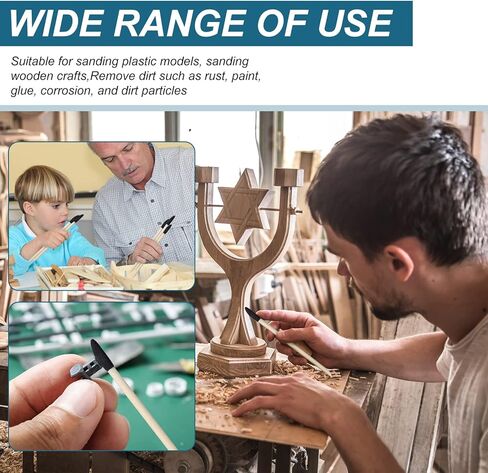 250 قطعة من أعواد الصنفرة مقاس 5.4 × 0.13 بوصة، أعواد الثقاب، أغصان الصنفرة ذات التفاصيل الدقيقة، أعواد الصنفرة، منظف ورق الصنفرة، أدوات الصنفرة التفصيلية لأعمال النجارة والنماذج البلاستيكية in Kuwait