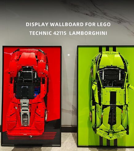 Display Wallboard for Lego Technic Lamborghini Sián FKP 37 42115, Compatible with Lego Lamborghini Cars, Gift Ideas for Lego Car Wall Mount Enthusiasts,17.7 x 29.5 in, Only Display Wallboard in Kuwait