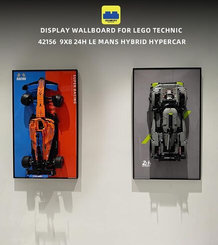 Display Wallboard for Lego Technic Peugeot 9X8 24H Le Mans Hybrid Hypercar 42156 1:10 Scale, Compatible with Lego Technic Cars,Gift Ideas for Lego Car Wall Mount Enthusiasts, Only Wallboard in Kuwait