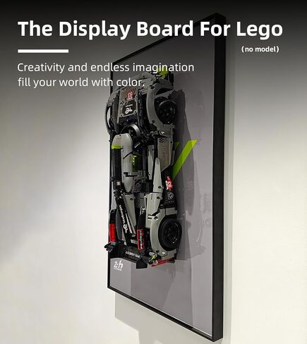 Display Wallboard for Lego Technic Peugeot 9X8 24H Le Mans Hybrid Hypercar 42156 1:10 Scale, Compatible with Lego Technic Cars,Gift Ideas for Lego Car Wall Mount Enthusiasts, Only Wallboard in Kuwait