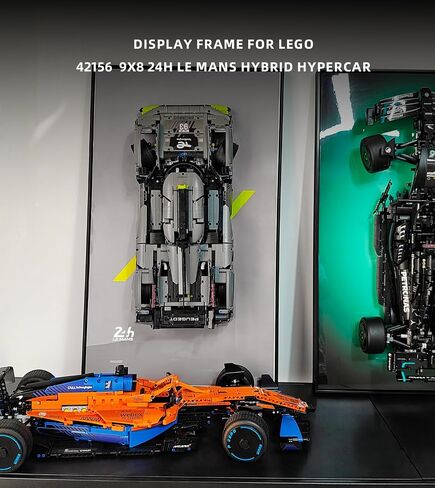 Display Wallboard for Lego Technic Peugeot 9X8 24H Le Mans Hybrid Hypercar 42156 1:10 Scale, Compatible with Lego Technic Cars,Gift Ideas for Lego Car Wall Mount Enthusiasts, Only Wallboard in Kuwait