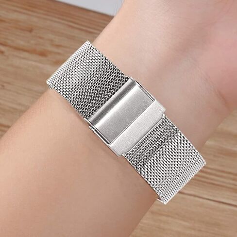 NELUMBO Stainless Steel Watch Band for Mens Women Quick Release Adjustable Watch Straps Thick Heavy Duty Metal Bracelet with Safty Clasp 16mm 18mm 20mm 22mm in Saudi Arabia