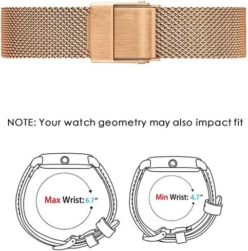 NELUMBO Stainless Steel Watch Band for Mens Women Quick Release Adjustable Watch Straps Thick Heavy Duty Metal Bracelet with Safty Clasp 16mm 18mm 20mm 22mm in Saudi Arabia