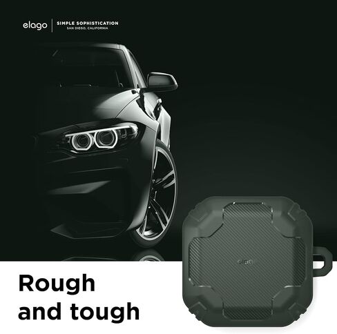 elago Armor Case Compatible with Samsung Galaxy Buds FE Case (2023) / Galaxy Buds 2 Pro Case (2022) / Galaxy Buds 2 Case (2021) / Galaxy Buds Pro Case (2021) / Galaxy Buds Live Case (2020) (Black) in Kuwait