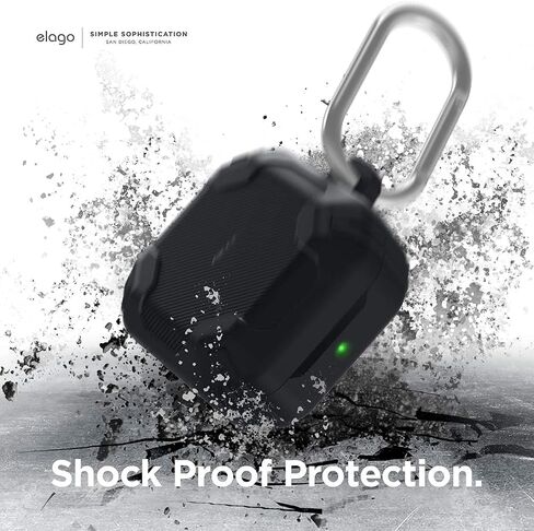 elago Armor Case Compatible with Samsung Galaxy Buds FE Case (2023) / Galaxy Buds 2 Pro Case (2022) / Galaxy Buds 2 Case (2021) / Galaxy Buds Pro Case (2021) / Galaxy Buds Live Case (2020) (Black) in Kuwait
