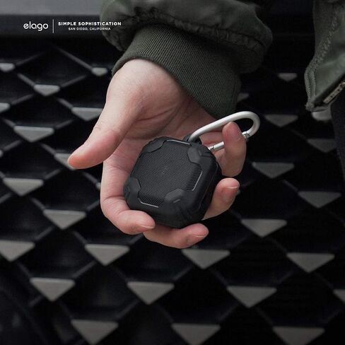 elago Armor Case Compatible with Samsung Galaxy Buds FE Case (2023) / Galaxy Buds 2 Pro Case (2022) / Galaxy Buds 2 Case (2021) / Galaxy Buds Pro Case (2021) / Galaxy Buds Live Case (2020) (Black) in Kuwait