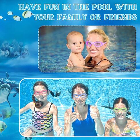 20 Pack Swimming Goggles for Adults Youth Pool Water Sport Swim Glasses Goggles Anti Fog UV Protection No Leaking Wide View for Men Women with 20 Set Ear Plugs and Nose Clips, Multicolor in Saudi Arabia