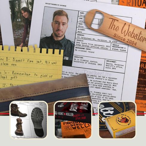 Hunt A Killer Immersive Murder Mystery Game - Take On Unsolved Case as Detective, For Date Night or With Friends, Age 14+ in Saudi Arabia