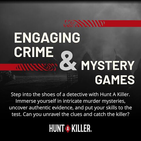 Hunt A Killer Immersive Murder Mystery Game - Take On Unsolved Case as Detective, For Date Night or With Friends, Age 14+ in Saudi Arabia