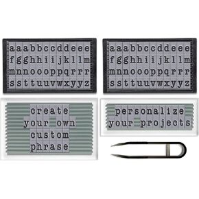 PEGZ Alphabet Letters American Typewriter Font 96 Lowercase, 100 pc Stamp Kit in Saudi Arabia