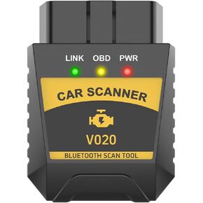 Bluetooth OBD2 Car Diagnostic Scanner, ELM327 Engine Code Read and Reset Tool, Real-time Data Monitor Device with Exclusive App, Universal Stable Connection for IOS Android Windows (Black) in Saudi Arabia
