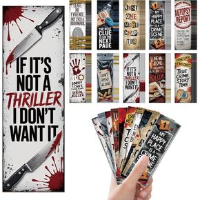 150 Pcs True Crime Paper Bookmarks, Funny Double Side True Crime Paper Bookmark for Women Adults Reading Lovers Bookish Accessories Gifts in Saudi Arabia