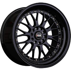 XXR 521 Black/Gold Rivets Wheel with Painted (18 x 8.5 inches /5 x 100 mm, 35 mm Offset) in Saudi Arabia