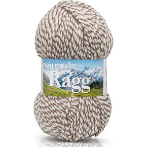 Mary Maxim Starlette Ragg Yarn “Denim" | 4 Medium Worsted Weight Yarn for Knit & Crochet Projects | 100% Acrylic | 3 Ply - 216 Yards in Saudi Arabia