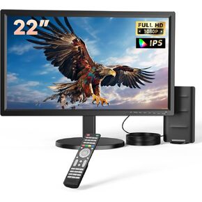 22" TV, Small Flat Screen TV with Antenna, HDMI, USB, Non Smart TV Full HD 1080P, Perfect for Home, Kitchen, RV in Saudi Arabia