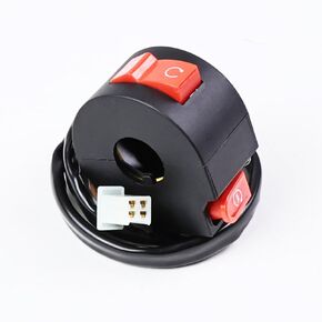 Handlebar Mount Motorbike ON Off Start Kill Switch, 7/8" 22mm 4-Wire Aftermarket Replacement Compatible with 110cc 125cc Taotao ATVs Quad Motorcycle Wheelers Pit Bike in Saudi Arabia