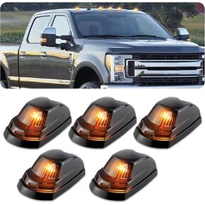 5PCS LED Running Cab Marker Roof Top Signal Light SUV 4x4 for Ford F250 F350 F450 F550 Super Duty for Dodge/Chevy/GMC Trucks etc in Saudi Arabia
