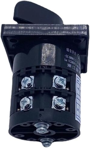 مفتاح كاميرا دوارة للتحويل ثنائي الموضع HZ5B-20/2 20A 2-Pole 8-Terminal دائرة التحكم في الاتصال باللون الفضي in Kuwait