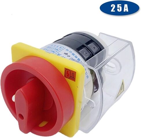 HZ12-25/04 التحكم في الطاقة 25A موقعين 2 مستويات مع غطاء بلاستيكي قفل المحرك المعزل مفتاح الكاميرا الدوارة in Kuwait