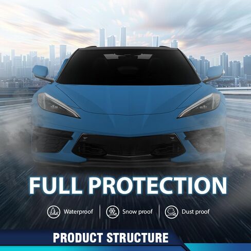 PIT66 غطاء الشبكة الأمامية واقي الرادياتير متوافق مع Chevy Corvette C8 2020-2024، مناسب لموديلات Z51، غير مناسب لموديلات Z06، مادة الألومنيوم مطلية باللون الأسود in Kuwait