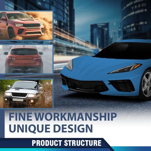 PIT66 غطاء الشبكة الأمامية واقي الرادياتير متوافق مع Chevy Corvette C8 2020-2024، مناسب لموديلات Z51، غير مناسب لموديلات Z06، مادة الألومنيوم مطلية باللون الأسود in Kuwait
