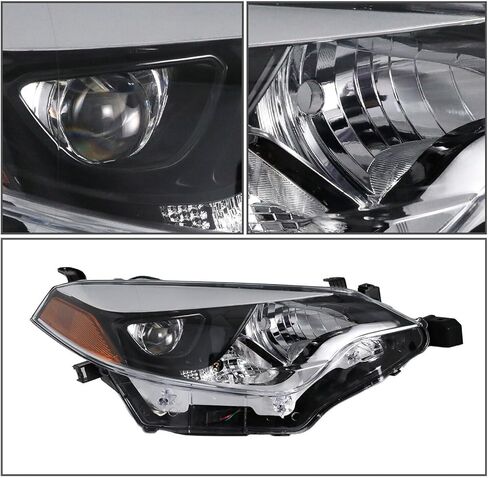 زوج المصابيح الأمامية LED مجموعة المصابيح الأمامية لـ 2014 2015 2016 Toyota Corolla Driver وجانب الركاب 81150-02E60،81110-02E60 TO2502216 TO2503216 in Kuwait