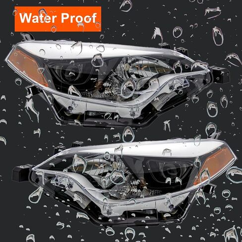 زوج المصابيح الأمامية LED مجموعة المصابيح الأمامية لـ 2014 2015 2016 Toyota Corolla Driver وجانب الركاب 81150-02E60،81110-02E60 TO2502216 TO2503216 in Kuwait