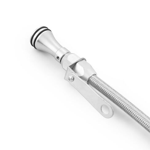 Universal 1/4" NPT Flexible Stainless Steel Engine Oil Dipstick (20 Inch), Pan Entry Design Compatible with Chevy, Ford, Silverado in Kuwait
