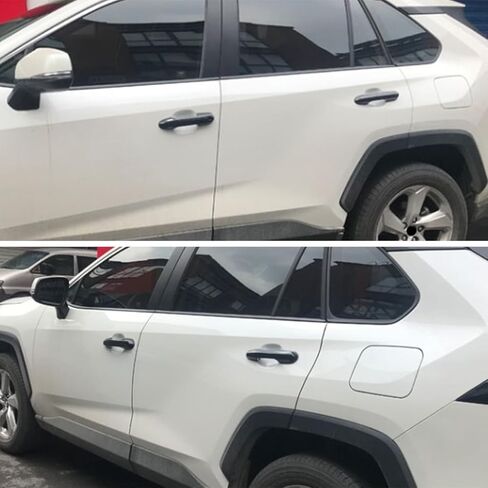 غطاء مقبض الباب من ألياف الكربون متوافق مع ملحقات Toyota RAV4 2025 2024 2023 2022 2021 2020 2019، لملحقات هايلاندر كراون غطاء حماية مقبض الباب الخارجي in Kuwait