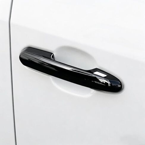 غطاء مقبض الباب من ألياف الكربون متوافق مع ملحقات Toyota RAV4 2025 2024 2023 2022 2021 2020 2019، لملحقات هايلاندر كراون غطاء حماية مقبض الباب الخارجي in Kuwait