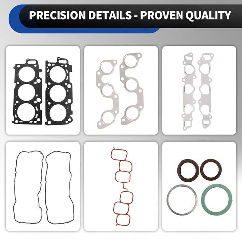Head Gasket Set Compatible with Es330/ Rx330/ Camry/Sienna/Highlander 3.3L V6 DOHC 2004-2010 HS26266PT in Kuwait