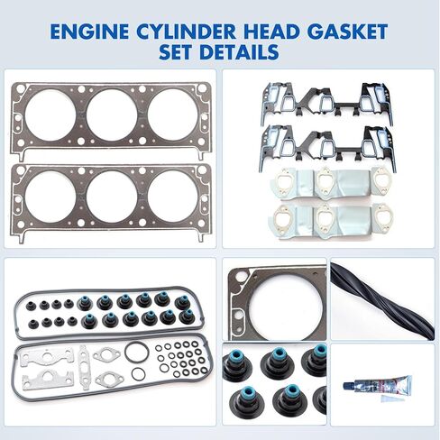 Cylinder Head Gasket Set Fit for Buick Century 3.1L,for Chevrolet Impala 3.4L,for Oldsmobile Alero 3.4L,for Pontiac Aztek 3.4L Replace HS9071PT-1 HS9071PT,HS9071PT-1 in Kuwait