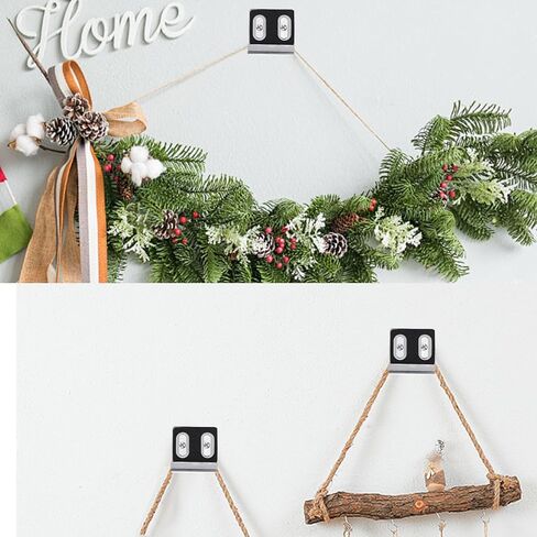 8PCS Metal Mirror Clips for Wall Mounting, Mirror Clips Hangers Stainless Steel Mirror Holders Heavy Duty Double Hole Mirror Brackets with Screws Kit Frameless Mirrors Billboard in Kuwait