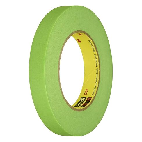 3M 26334 Crl 3/4" x 55m Automotive Performance Paint 233+ Masking Tape, Green in Saudi Arabia