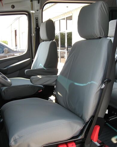 أغطية مقاعد Durafit مصنوعة لتناسب 2002-2011 Sprinter Passenger Van أغطية مقاعد ملائمة تمامًا لمقاعد الدلو in Kuwait