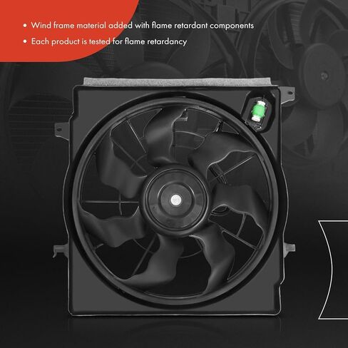 A-Premium Engine Radiator Cooling Fan Assembly Compatible with Select Hyundai & Kia Models - Sonata 2014, Optima 2014 2015 - Replace# 253803S290 in Kuwait